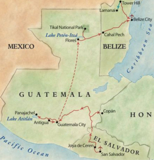 Route of the Maya